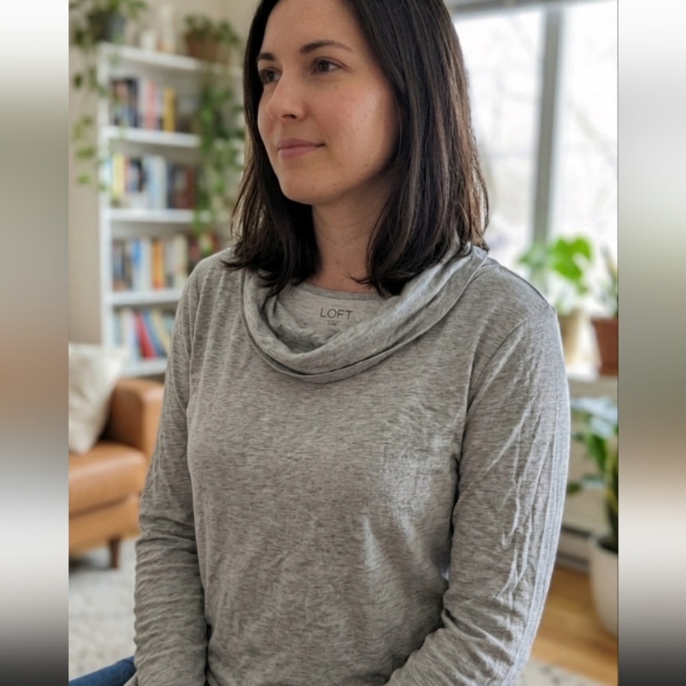 LOFT Gray Women's Top